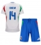 Italië Federico Chiesa #14 Uit tenue Kids EK 2024 Korte Mouwen (+ broek)