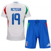 Italië Mateo Retegui #19 Uit tenue Kids EK 2024 Korte Mouwen (+ broek)