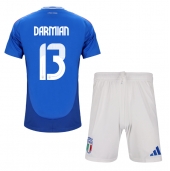 Italië Matteo Darmian #13 Thuis tenue Kids EK 2024 Korte Mouwen (+ broek)