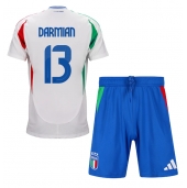 Italië Matteo Darmian #13 Uit tenue Kids EK 2024 Korte Mouwen (+ broek)