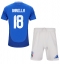 Italië Nicolo Barella #18 Thuis tenue Kids EK 2024 Korte Mouwen (+ broek)