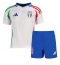 Italië Uit tenue Kids EK 2024 Korte Mouwen (+ broek)