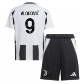 Juventus Dusan Vlahovic #9 Thuis tenue Kids 2024-25 Korte Mouwen (+ broek)