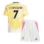 Juventus Francisco Conceicao #7 Uit tenue Kids 2024-25 Korte Mouwen (+ broek)