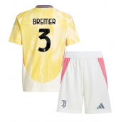 Juventus Gleison Bremer #3 Uit tenue Kids 2024-25 Korte Mouwen (+ broek)