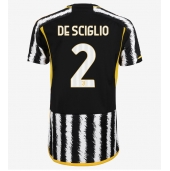 Juventus Mattia De Sciglio #2 Thuis tenue Dames 2023-24 Korte Mouwen