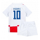 Kroatië Luka Modric #10 Thuis tenue Kids EK 2024 Korte Mouwen (+ broek)