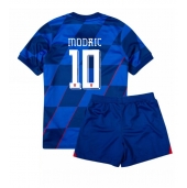 Kroatië Luka Modric #10 Uit tenue Kids EK 2024 Korte Mouwen (+ broek)