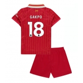 Liverpool Cody Gakpo #18 Thuis tenue Kids 2024-25 Korte Mouwen (+ broek)