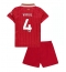 Liverpool Virgil van Dijk #4 Thuis tenue Kids 2024-25 Korte Mouwen (+ broek)