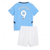 Manchester City Erling Haaland #9 Thuis tenue Kids 2024-25 Korte Mouwen (+ broek)