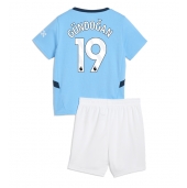 Manchester City Ilkay Gundogan #19 Thuis tenue Kids 2024-25 Korte Mouwen (+ broek)