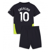 Manchester City Jack Grealish #10 Uit tenue Kids 2024-25 Korte Mouwen (+ broek)