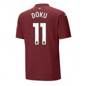 Manchester City Jeremy Doku #11 Derde tenue 2024-25 Korte Mouwen