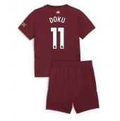 Manchester City Jeremy Doku #11 Derde tenue Kids 2024-25 Korte Mouwen (+ broek)