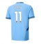 Manchester City Jeremy Doku #11 Thuis tenue 2024-25 Korte Mouwen