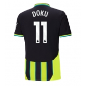 Manchester City Jeremy Doku #11 Uit tenue 2024-25 Korte Mouwen