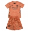 Manchester City Keeper Uit tenue Kids 2024-25 Korte Mouwen (+ broek)