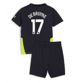 Manchester City Kevin De Bruyne #17 Uit tenue Kids 2024-25 Korte Mouwen (+ broek)