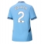 Manchester City Kyle Walker #2 Thuis tenue Dames 2024-25 Korte Mouwen