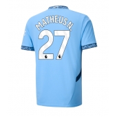 Manchester City Matheus Nunes #27 Thuis tenue 2024-25 Korte Mouwen