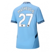 Manchester City Matheus Nunes #27 Thuis tenue Dames 2024-25 Korte Mouwen