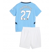 Manchester City Matheus Nunes #27 Thuis tenue Kids 2024-25 Korte Mouwen (+ broek)