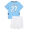 Manchester City Matheus Nunes #27 Thuis tenue Kids 2024-25 Korte Mouwen (+ broek)