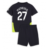 Manchester City Matheus Nunes #27 Uit tenue Kids 2024-25 Korte Mouwen (+ broek)