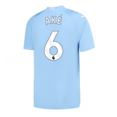 Manchester City Nathan Ake #6 Thuis tenue 2023-24 Korte Mouwen