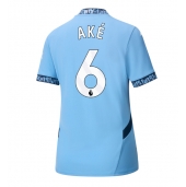 Manchester City Nathan Ake #6 Thuis tenue Dames 2024-25 Korte Mouwen