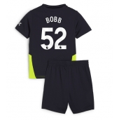 Manchester City Oscar Bobb #52 Uit tenue Kids 2024-25 Korte Mouwen (+ broek)