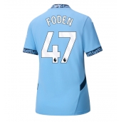 Manchester City Phil Foden #47 Thuis tenue Dames 2024-25 Korte Mouwen