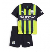 Manchester City Uit tenue Kids 2024-25 Korte Mouwen (+ broek)