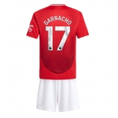 Manchester United Alejandro Garnacho #17 Thuis tenue Kids 2024-25 Korte Mouwen (+ broek)