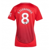 Manchester United Bruno Fernandes #8 Thuis tenue Dames 2024-25 Korte Mouwen