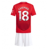 Manchester United Casemiro #18 Thuis tenue Kids 2024-25 Korte Mouwen (+ broek)