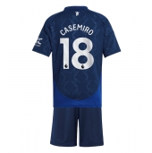 Manchester United Casemiro #18 Uit tenue Kids 2024-25 Korte Mouwen (+ broek)