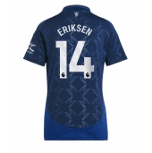 Manchester United Christian Eriksen #14 Uit tenue Dames 2024-25 Korte Mouwen