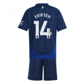 Manchester United Christian Eriksen #14 Uit tenue Kids 2024-25 Korte Mouwen (+ broek)