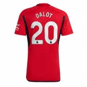 Manchester United Diogo Dalot #20 Thuis tenue 2023-24 Korte Mouwen