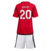 Manchester United Diogo Dalot #20 Thuis tenue Kids 2023-24 Korte Mouwen (+ broek)