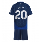 Manchester United Diogo Dalot #20 Uit tenue Kids 2024-25 Korte Mouwen (+ broek)