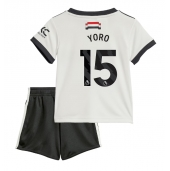 Manchester United Leny Yoro #15 Derde tenue Kids 2024-25 Korte Mouwen (+ broek)