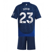 Manchester United Luke Shaw #23 Uit tenue Kids 2024-25 Korte Mouwen (+ broek)