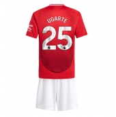 Manchester United Manuel Ugarte #25 Thuis tenue Kids 2024-25 Korte Mouwen (+ broek)