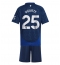 Manchester United Manuel Ugarte #25 Uit tenue Kids 2024-25 Korte Mouwen (+ broek)