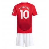 Manchester United Marcus Rashford #10 Thuis tenue Kids 2024-25 Korte Mouwen (+ broek)