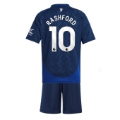 Manchester United Marcus Rashford #10 Uit tenue Kids 2024-25 Korte Mouwen (+ broek)