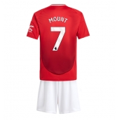 Manchester United Mason Mount #7 Thuis tenue Kids 2024-25 Korte Mouwen (+ broek)